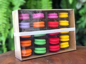 Caixa para 20 Macarons com Berço Ref. M20BCK Kraft - 14,5x20,5x5cm - 1 Unidade - San Felipo Rizzo Confeitaria Caixa para 20 Macarons com Berço Ref. M20BCK Kraft - 14,5x20,5x5cm - 1 Unidade - San Felipo Rizzo Confeitaria