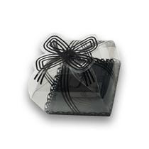 Caixa Para 4 Brigadeiros Com Laço, 10 Unidades, Preto