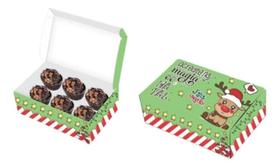 Caixa para 6 doces - Lembrancinha de Natal - Boas Festas Caixa para 6 doces - Lembrancinha de Natal - Boas Festas