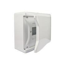 Caixa Para 6 ou 8 Disjuntor Sobrepor Branca Sem Barramento Krona Caixa Para 6 ou 8 Disjuntor Sobrepor Branca Sem Barramento Krona