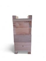 Caixa Para Abelhas Sem Ferrão Com 2 Melgueiras, madeira eucalipto interna10x10 espessura 2cm- INPA