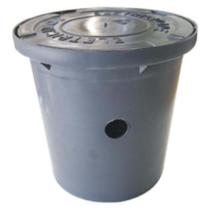 Caixa para Aterramento com Tampa 230mm Diâmetro 220mm Altura - Plastipan