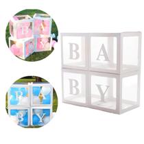 Caixa para balões Baby Decoração festa Chá/bebê Decoração 30cm