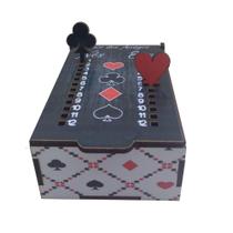 caixa para baralho com marcador tentos truco - casa bar e utillidades