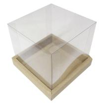 Caixa para Bolo (20cm x 20cm) Kraft - 1 unidade - Assk Confeitaria Caixa para Bolo (20cm x 20cm) Kraft - 1 unidade - Assk Confeitaria