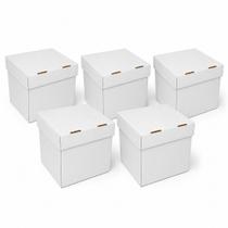Caixa Para Bolo Alto 27x27x20cm Branca Kit Com 5 Unidades Caixa Para Bolo Alto 27x27x20cm Branca Kit Com 5 Unidades