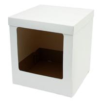Caixa para bolo alto cor branca 23x23x35cm com 1 un patchii Caixa para bolo alto cor branca 23x23x35cm com 1 un patchii