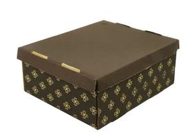 Caixa Para Bolo Ecopack 31x25x12 Impresso Marrom