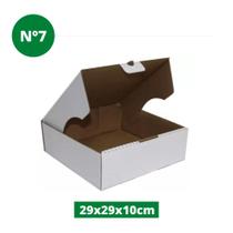 Caixa Para Bolo Nº7 Branca 29x29x10cm Caixa Para Bolo Nº7 Branca 29x29x10cm