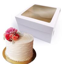 Caixa Para Bolo Top Visor Bolo Cake 36x36x25cm Caixa Para Bolo Top Visor Bolo Cake 36x36x25cm