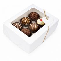 Caixa Para Bombom trufas Cosmeticos Branca 13X9X4 20 Uni Caixa Para Bombom trufas Cosmeticos Branca 13X9X4 20 Uni