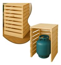 Caixa Para Botijão De Gás 70cm Em Madeira Pinus Lixada Caixa Para Botijão De Gás 70cm Em Madeira Pinus Lixada