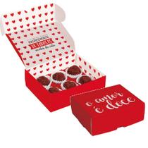 Caixa para brigadeiros Doce Amor - 10 unidades - Cromus - Rizzo