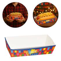 Caixa para Cachorro Quente Festa Junina Arraiá - 10 Unidades