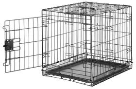 Caixa para cães Amazon Basics de metal dobrável durável 24x18x20 cm