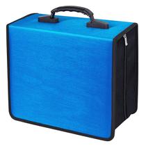 Caixa para CD/DVD Binder Siveit 400 Capacidade Preta/Azul