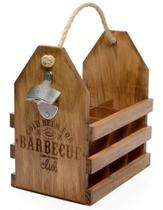 Caixa Para Cerveja Em Madeira Pinus Com Abridor Barbecue - Sweet Home Caixa Para Cerveja Em Madeira Pinus Com Abridor Barbecue - Sweet Home
