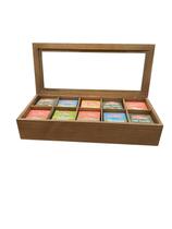 Caixa Para Chá Mbuia Rústica C/10 Divisórias Caixa Para Chá Mbuia Rústica C/10 Divisórias