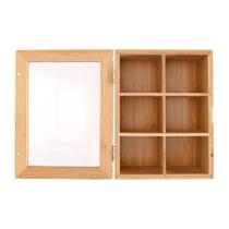 Caixa para Chás De Bambu e Acrílico 8x16x21 cm BTC Caixa para Chás De Bambu e Acrílico 8x16x21 cm BTC