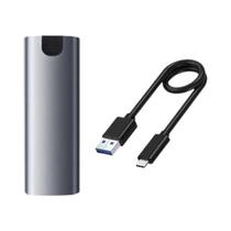 Caixa Para Disco Rígido M.6 Tipo-C 3.1 Com Protocolo Duplo NVME NGFF SATA SSD Com Dissipador De Caixa Para Disco Rígido M.6 Tipo-C 3.1 Com Protocolo Duplo NVME NGFF SATA SSD Com Dissipador De
