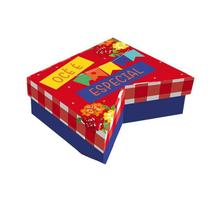 Caixa para Docinhos Formato de Bandeirola Junina 4 unidades para festas temáticas