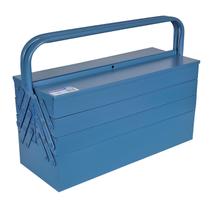 Caixa Para Ferramenta Sanfonada 7 Gavetas Azul