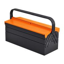 Caixa para Ferramentas Sanfonada 50cm 5 Gavetas Laranja