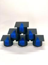Caixa para formatura Capelo preto 7x4cm kit com 10 unidades - Elegance Caixas de Luxo