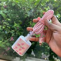 Caixa Para IPhone 20w/18w Tampa Do Carregador Cabo Protetora De Dados Rosa De Coração - APPYRE Caixa Para IPhone 20w/18w Tampa Do Carregador Cabo Protetora De Dados Rosa De Coração - APPYRE