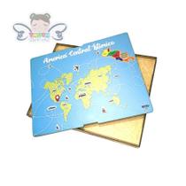 Caixa para Mapa da América Central Ístmico Caixa para Mapa da América Central Ístmico