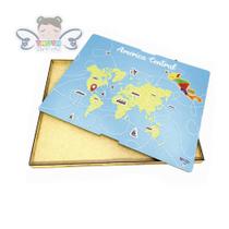 Caixa para Mapa da América Central Caixa para Mapa da América Central