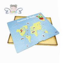 Caixa para Mapa da América do Norte Caixa para Mapa da América do Norte