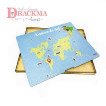 Caixa para Mapa da América do Sul Caixa para Mapa da América do Sul