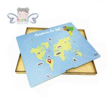 Caixa para Mapa da América do Sul Caixa para Mapa da América do Sul