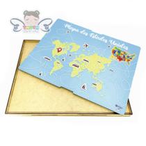 Caixa para Mapa dos Estados Unidos