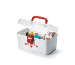 Caixa para Medicamentos Média em Plástico Branco 16x24cm - Nitron