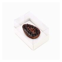 Caixa Para Meio Ovo De 50g Páscoa Horizonte - Branco - 8x5,5x5cm - 6 unidades - Cromus - Rizzo Caixa Para Meio Ovo De 50g Páscoa Horizonte - Branco - 8x5,5x5cm - 6 unidades - Cromus - Rizzo