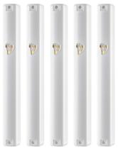 Caixa para Mezuzá SUPER STAM 12 cm Ouro Branco Pacote com 5 unidades à prova d'água Caixa para Mezuzá SUPER STAM 12 cm Ouro Branco Pacote com 5 unidades à prova d'água