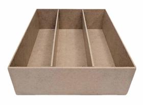 Caixa Para Mini Garrafa Vinho Tripla MDF Tampa Solta