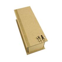 Caixa Para Mini Vinho Chandon Tampa Dobravel Casal Noivos Laser Mdf Madeira