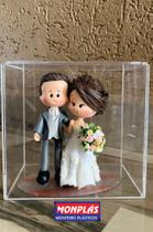 Caixa para noivinhos de casamento - Acrílico Cristal