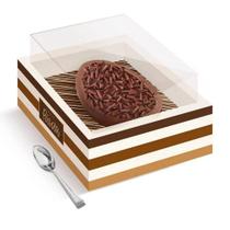 Caixa Para Ovo De Colher 250G Tons Chocolate 1Und Cromus