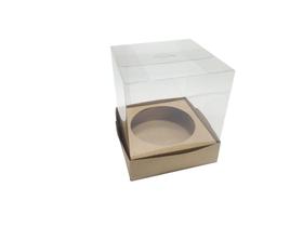 Caixa Para Panetone 13X13X15Cm Kraft Kit 30Und