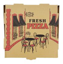 Caixa para Pizza Bits N Things 30 cm x 30 cm x 5 cm Kraft Pacote com 10 Caixa para Pizza Bits N Things 30 cm x 30 cm x 5 cm Kraft Pacote com 10