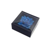 Caixa Para Presente Com Rosa Encantada Amor Lindo Azul