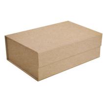 Caixa para Presente com Tampa Rígida Dobrável KRAFT 29X21X9CM