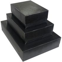 Caixa para Presente com Tampa Viena GD 25,5X35X7,5 Preta PCT com 10 Caixa para Presente com Tampa Viena GD 25,5X35X7,5 Preta PCT com 10