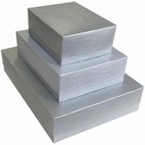 Caixa para Presente com Tampa Viena Pequena 14,5X19X7,5CM Prata Pacote com 10 Caixa para Presente com Tampa Viena Pequena 14,5X19X7,5CM Prata Pacote com 10