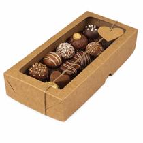 Caixa Para Presente Doce Bombom 22x10x4 Papel Kraft 20 Un Caixa Para Presente Doce Bombom 22x10x4 Papel Kraft 20 Un