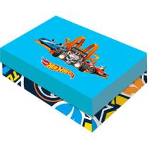Caixa para Presente Retangular G - Hot Wheels - 1 unidade - Festcolor - Rizzo